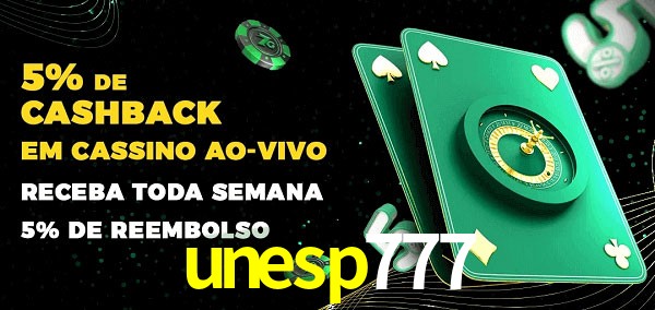 Promoções do cassino ao Vivo unesp777